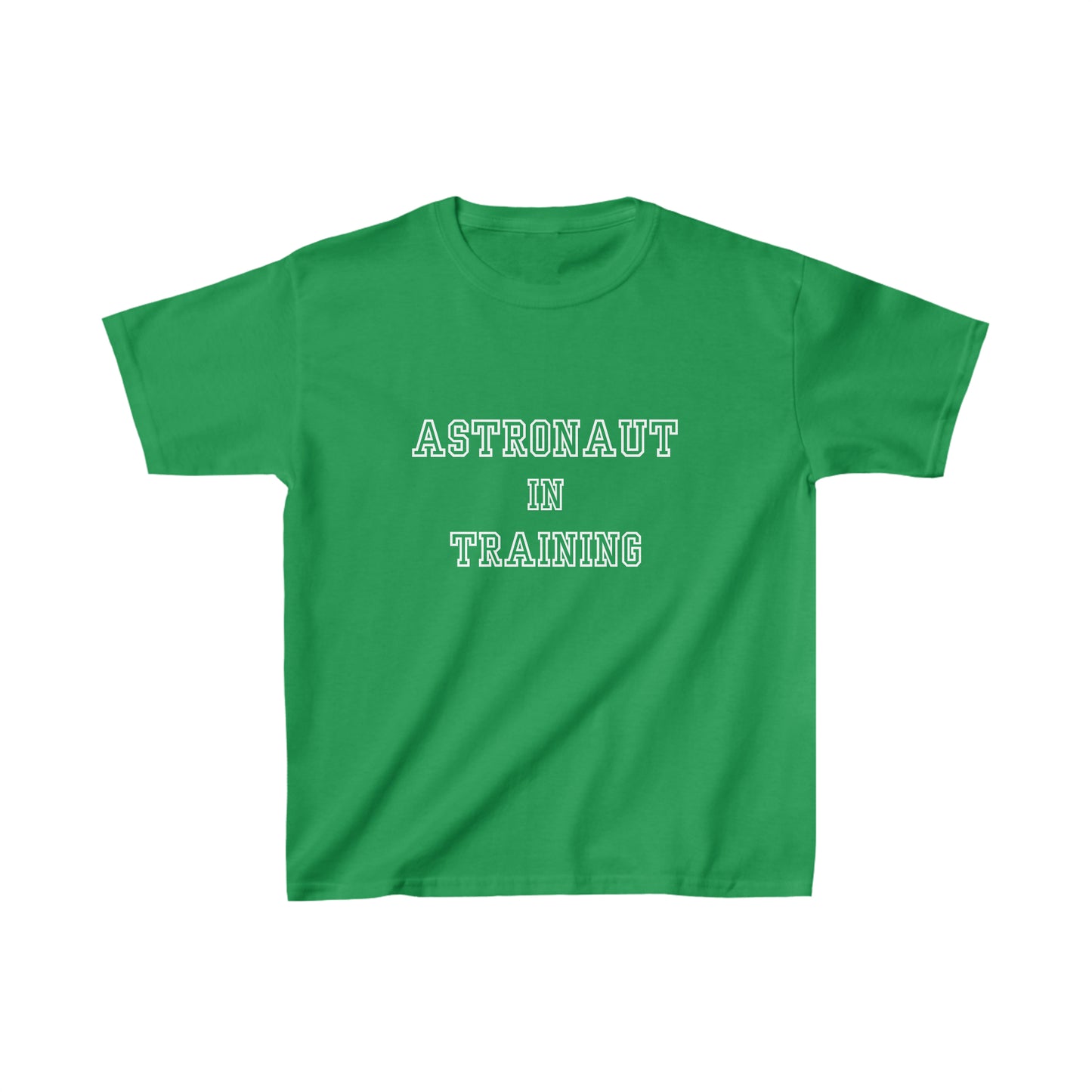 Astronaut in Training White Font Kids Heavy Cotton™ Tee