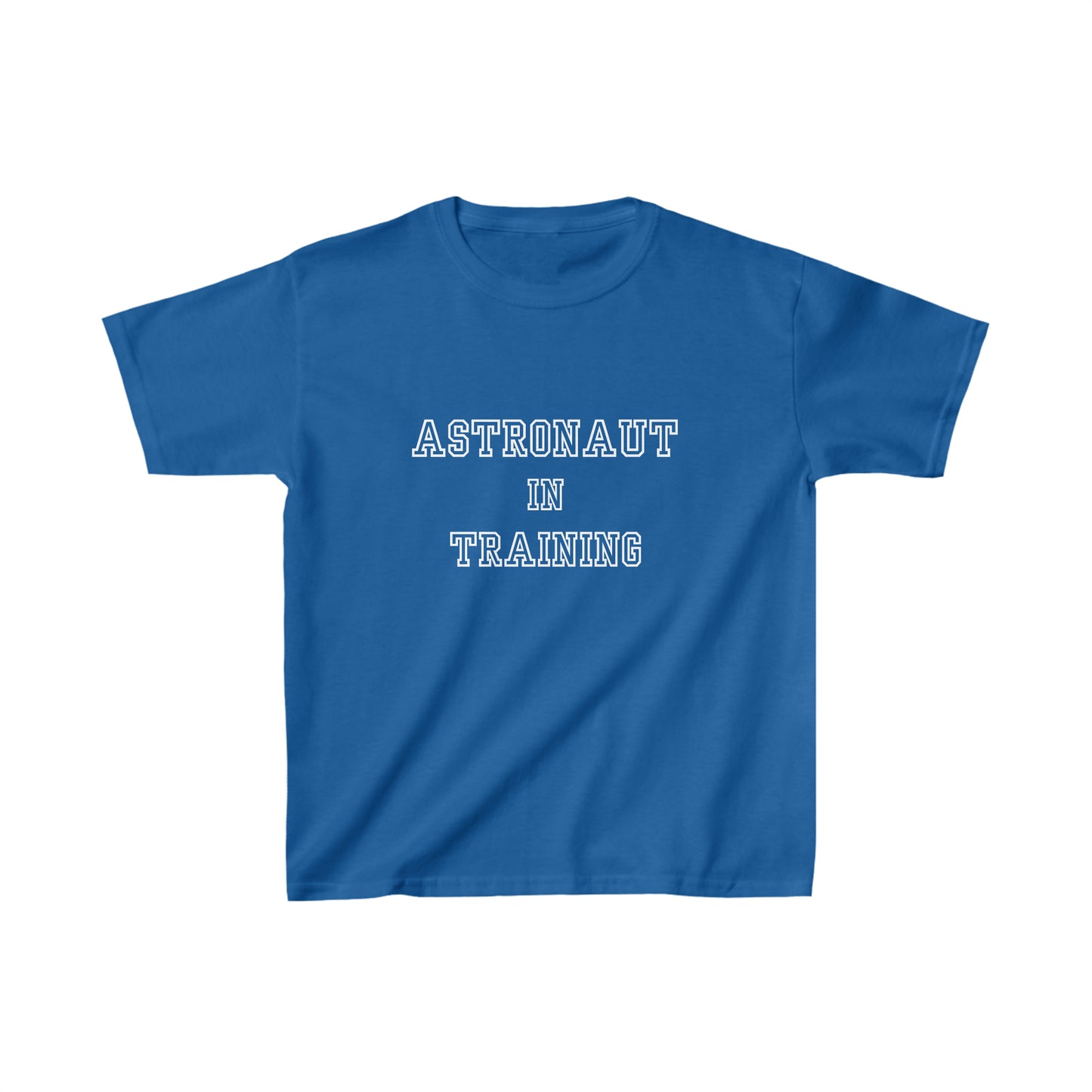 Astronaut in Training White Font Kids Heavy Cotton™ Tee