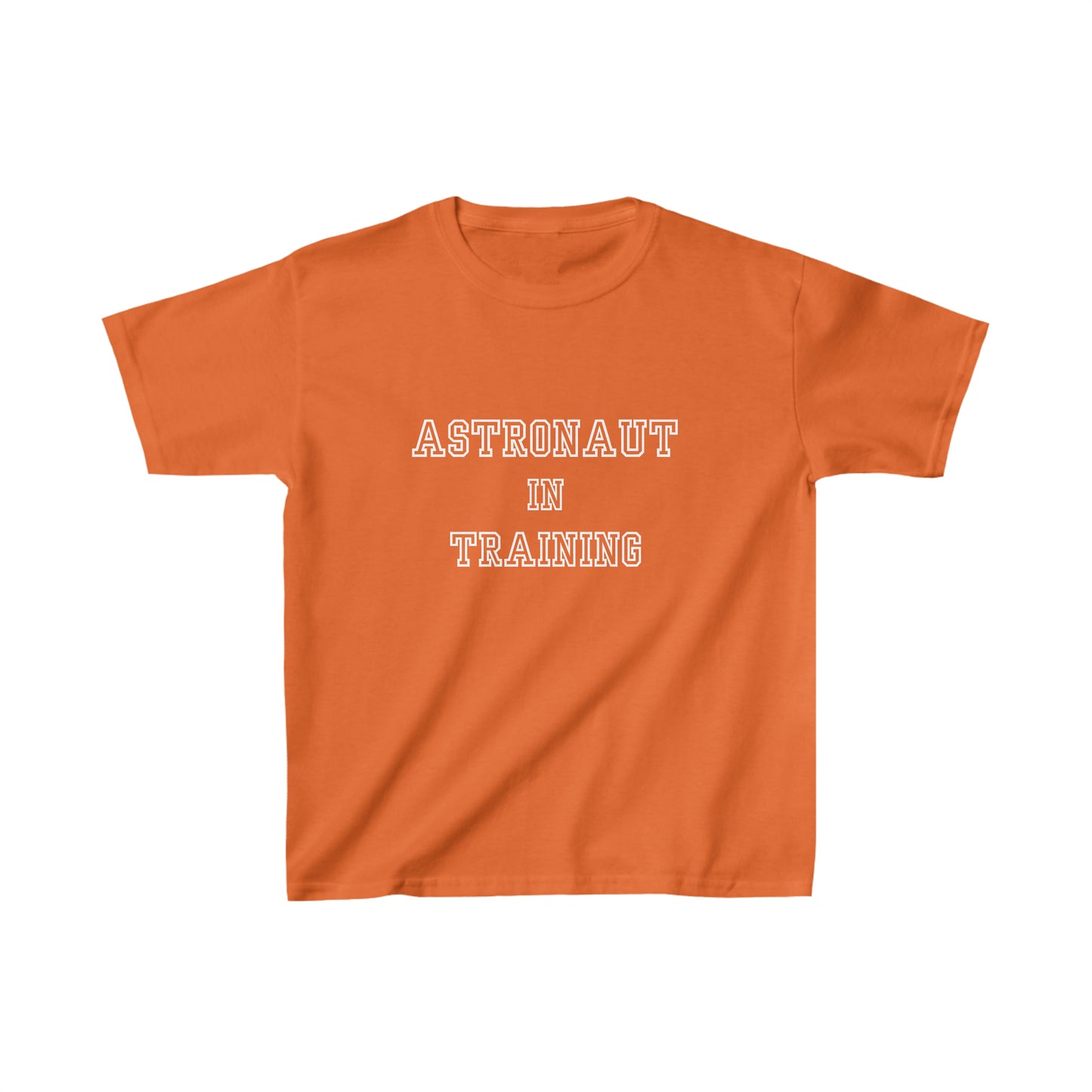 Astronaut in Training White Font Kids Heavy Cotton™ Tee
