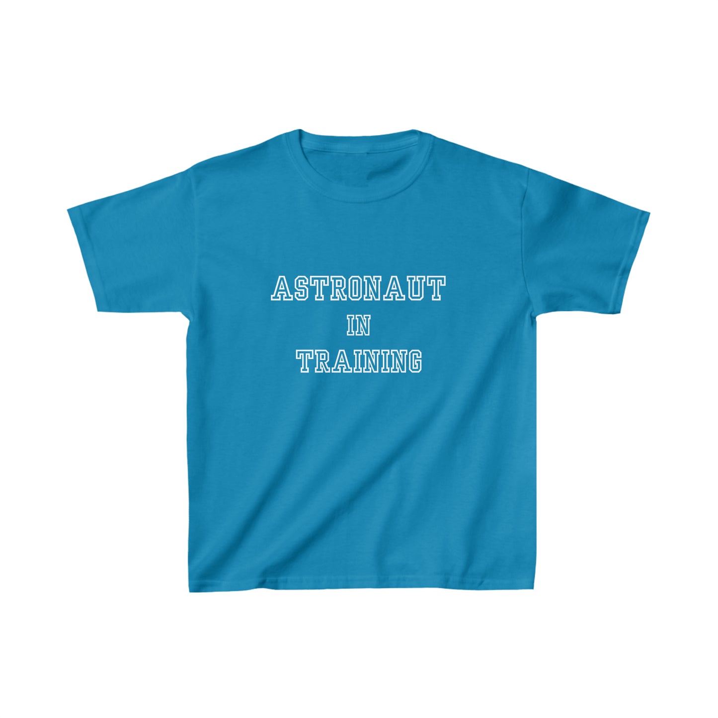 Astronaut in Training White Font Kids Heavy Cotton™ Tee