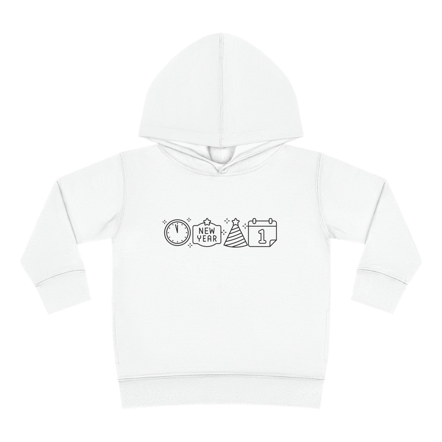 Simple New Years Symbols Toddler Pullover Fleece Hoodie