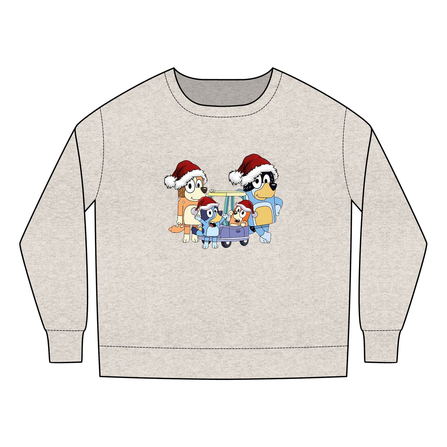 Heeler Family Christmas Toddler Sweatshirt