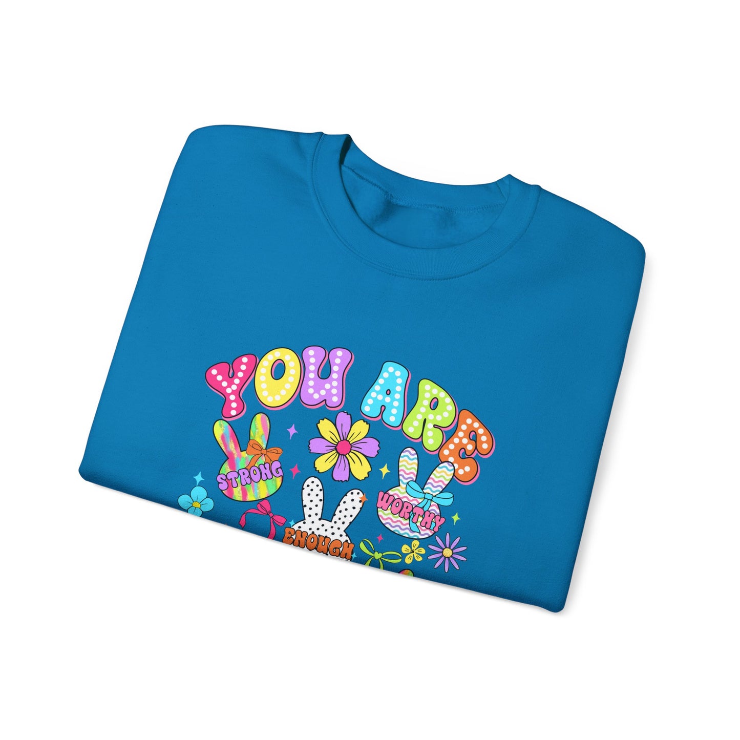 You Are Amazing Crewneck Sweatshirt - Colorful Unisex Heavy Blend™