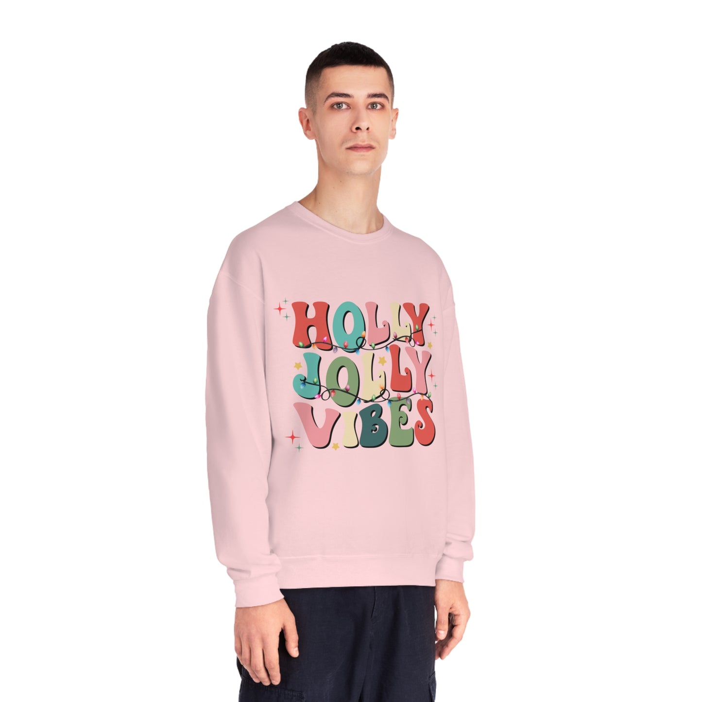 Holly Jolly Vibes Unisex NuBlend® Crewneck Sweatshirt