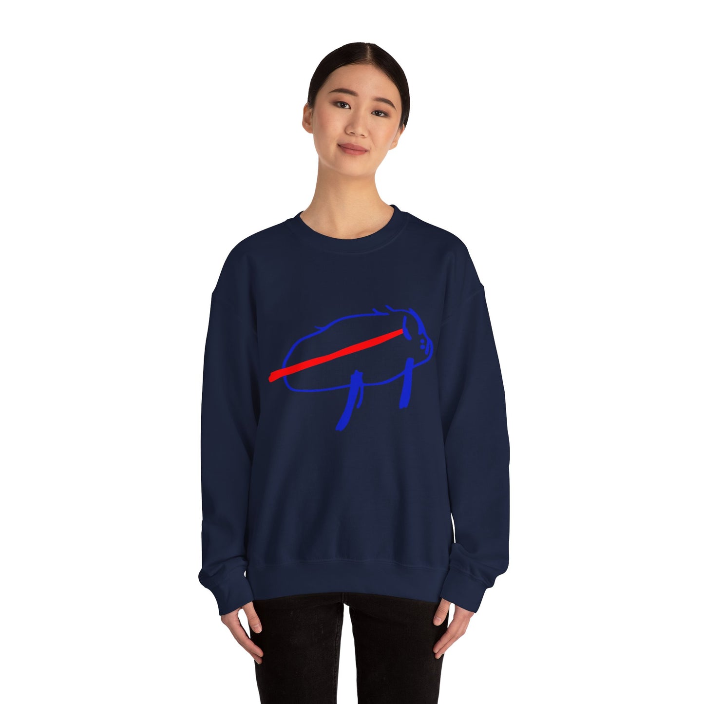 Josh Allen Drawing Unisex Heavy Blend™ Crewneck Sweatshirt