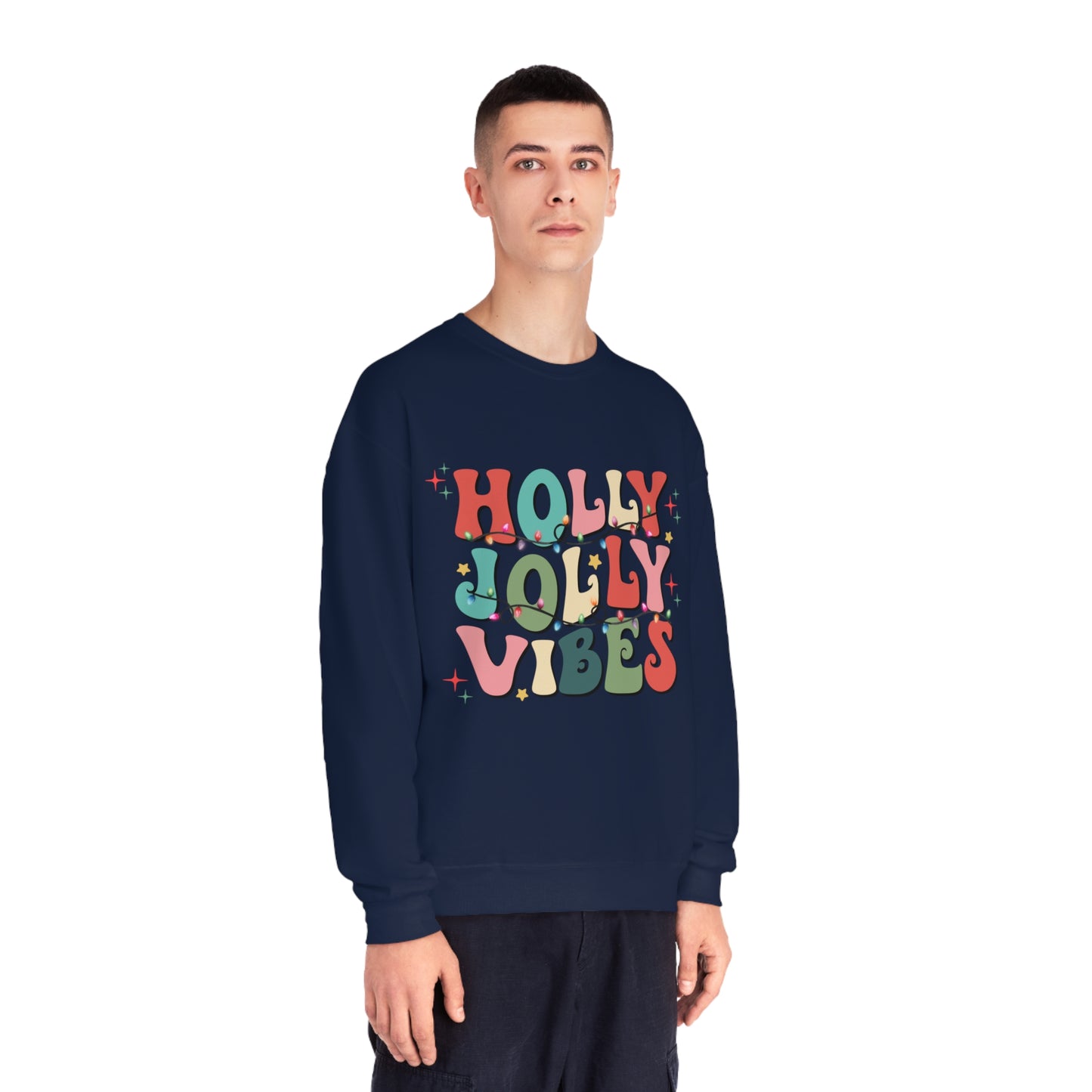 Holly Jolly Vibes Unisex NuBlend® Crewneck Sweatshirt