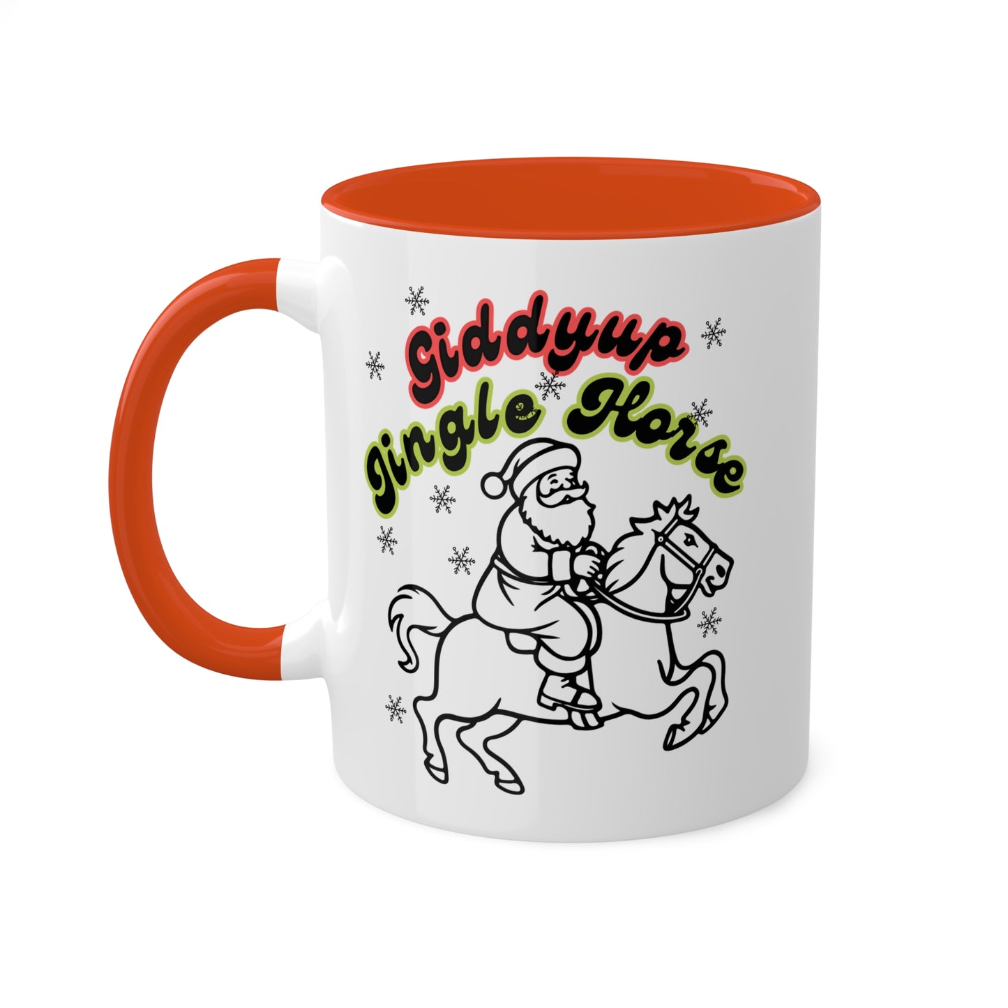 Giddyup Jingle Horse Colorful Mug 11oz