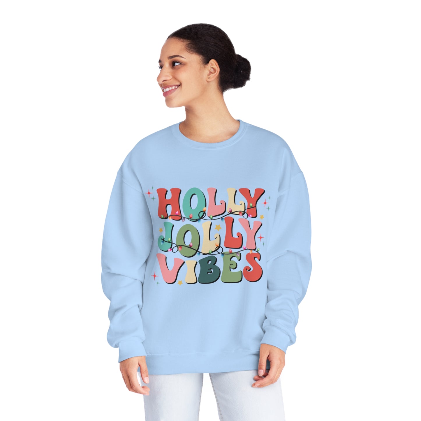 Holly Jolly Vibes Unisex NuBlend® Crewneck Sweatshirt