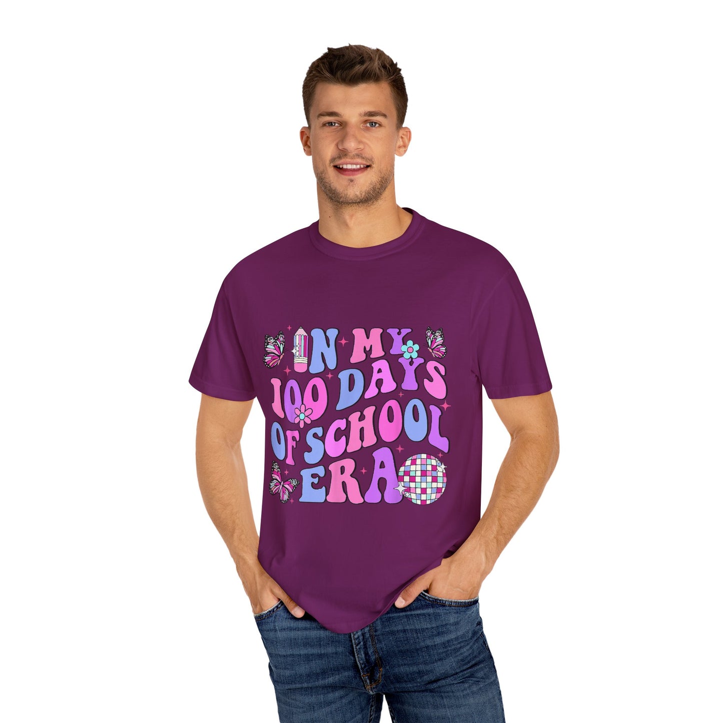 In My 100 Days of School Era 2 Unisex Garment-Dyed T-shirt