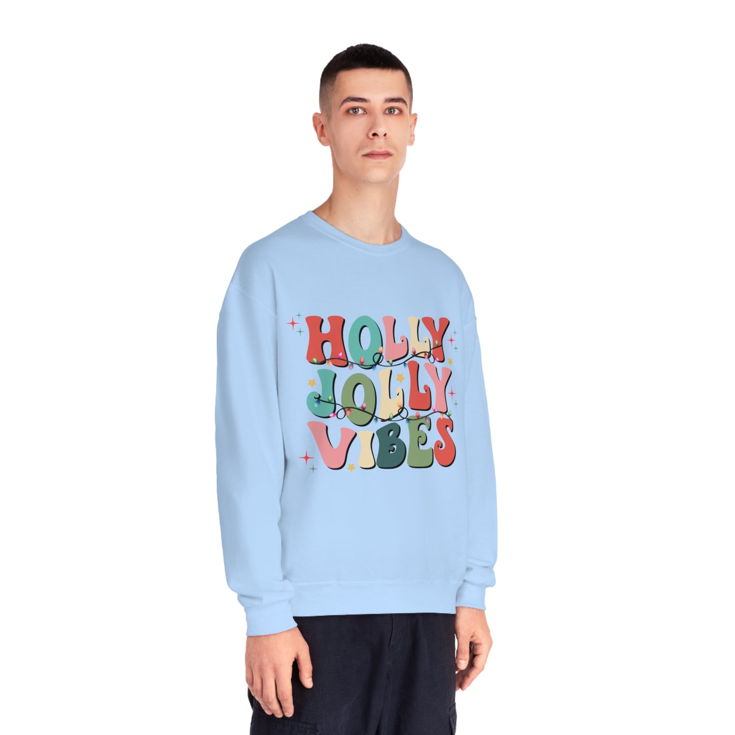 Holly Jolly Vibes Unisex NuBlend® Crewneck Sweatshirt