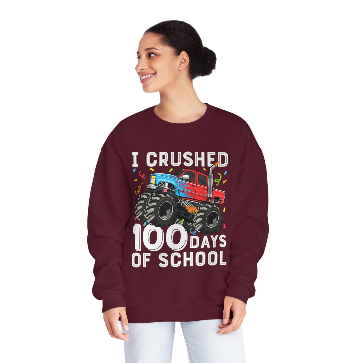 I Crushed 100 Days Unisex NuBlend® Crewneck Sweatshirt