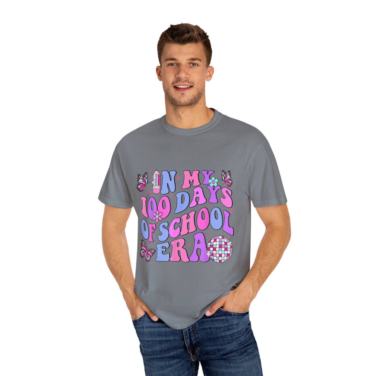 In My 100 Days of School Era 2 Unisex Garment-Dyed T-shirt