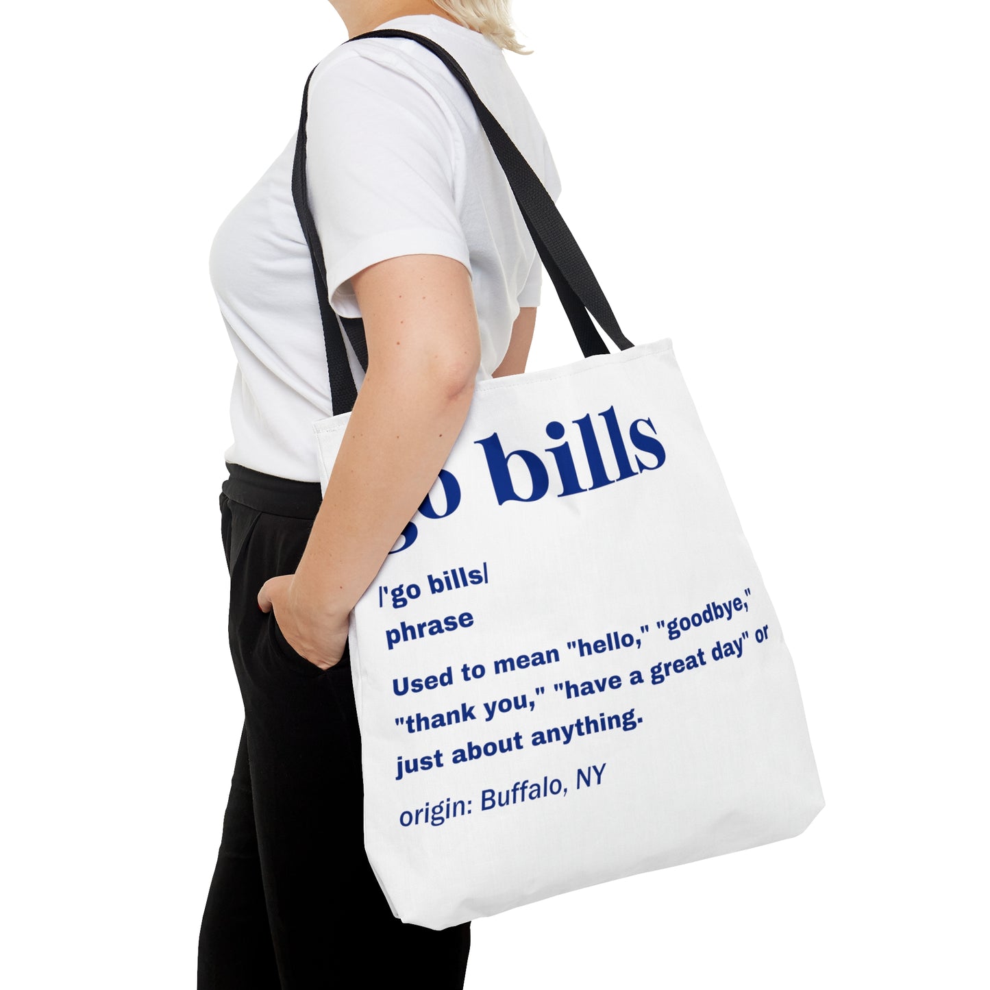 Go Bills Definition Blue Tote Bag (AOP)
