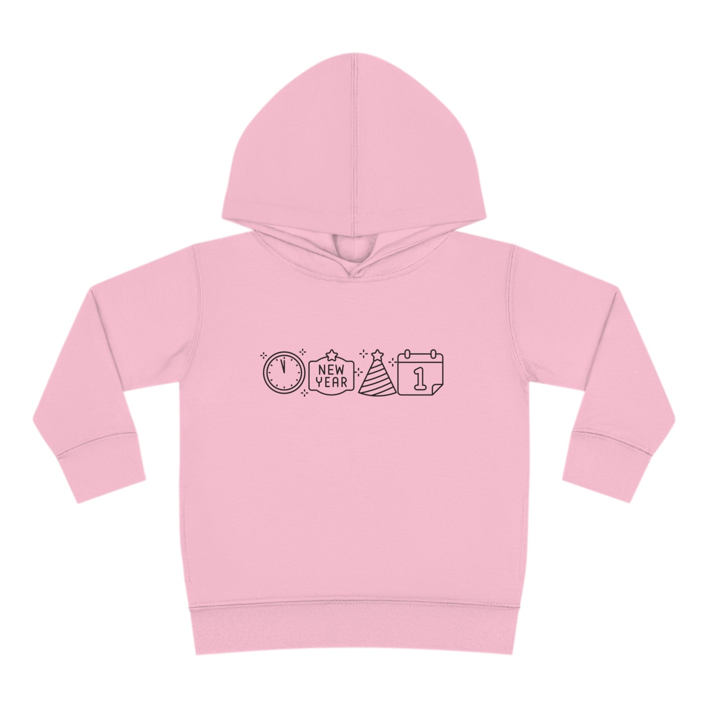Simple New Years Symbols Toddler Pullover Fleece Hoodie