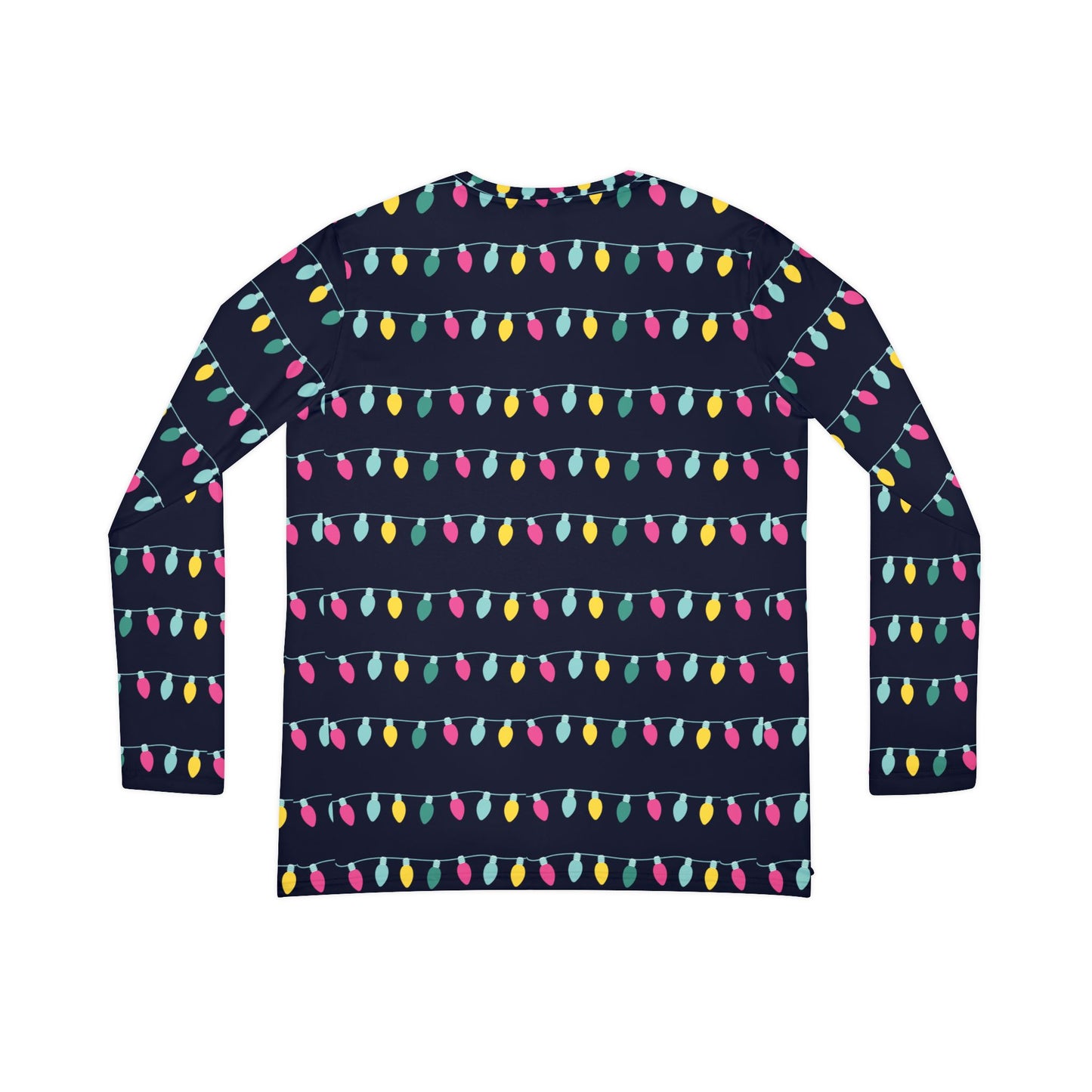 Christmas Lights Women's Long Sleeve V-neck Pajama Shirt