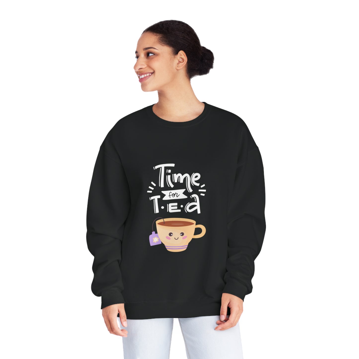 Time for Tea One Teacup Unisex NuBlend® Crewneck Sweatshirt