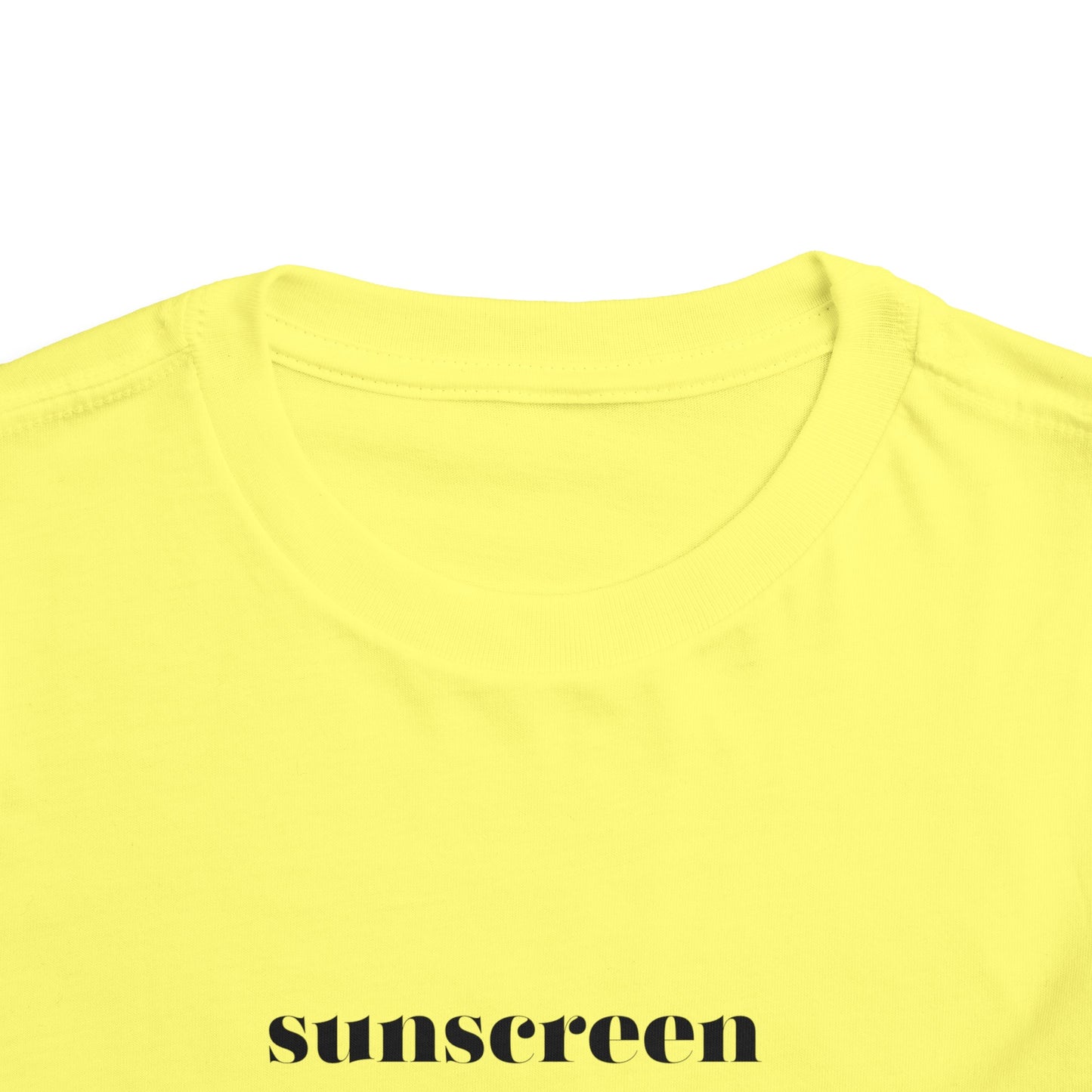 Sunscreen Sandcastles Seashells Sandals Toddler Short Sleeve Tee