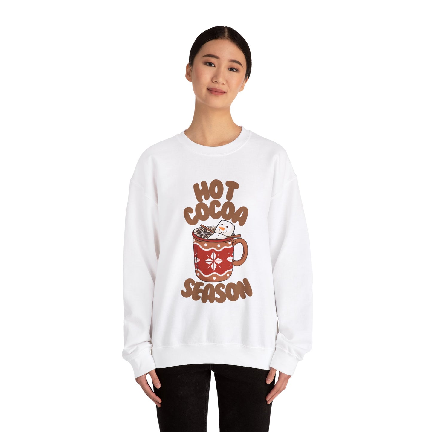 Hot Cocoa Season Unisex Heavy Blend™ Crewneck Sweatshirt