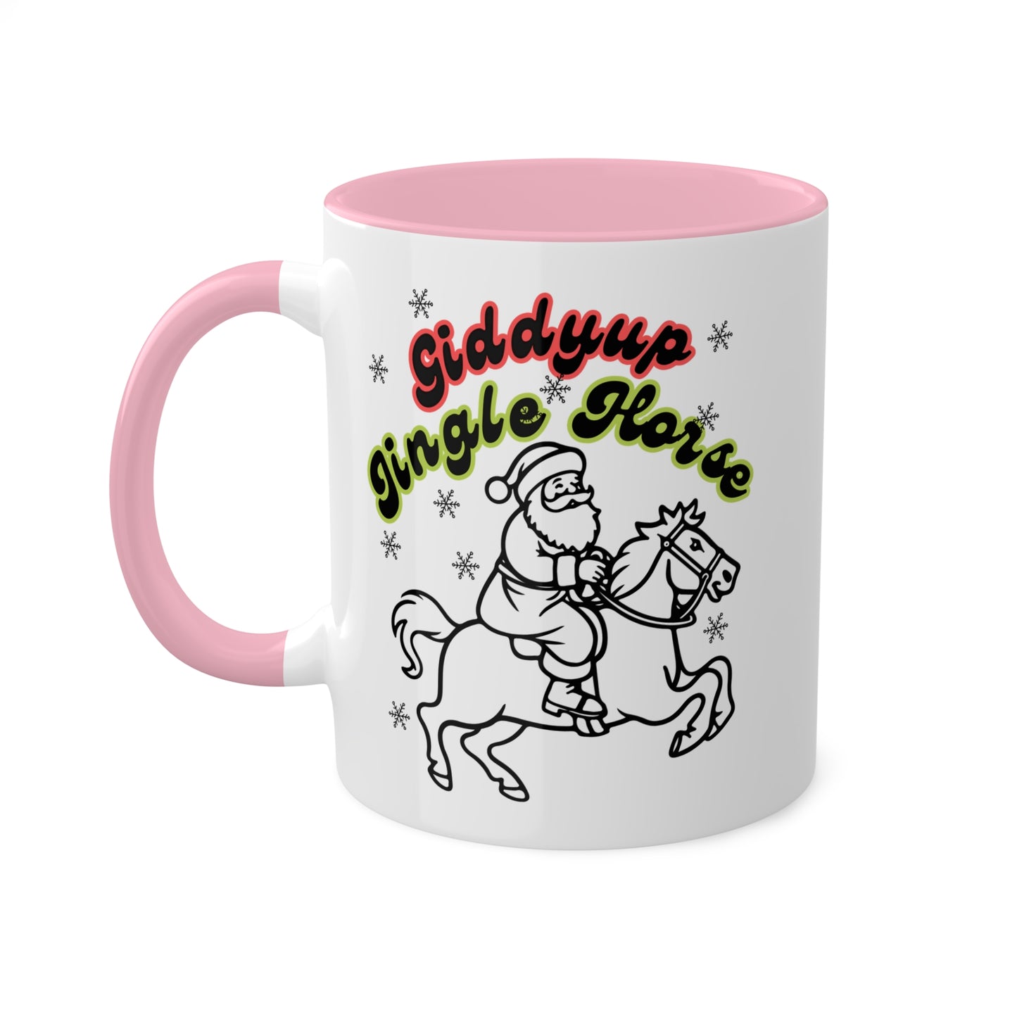 Giddyup Jingle Horse Colorful Mug 11oz