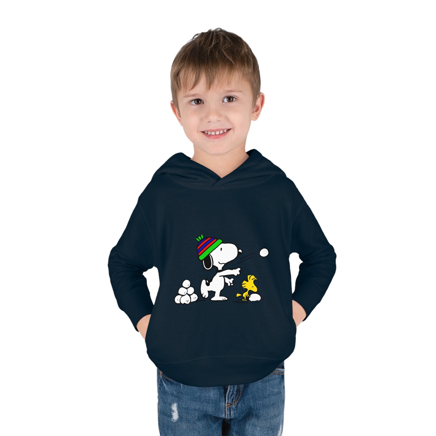 Snoopy Snowballs Toddler Pullover Fleece Hoodie