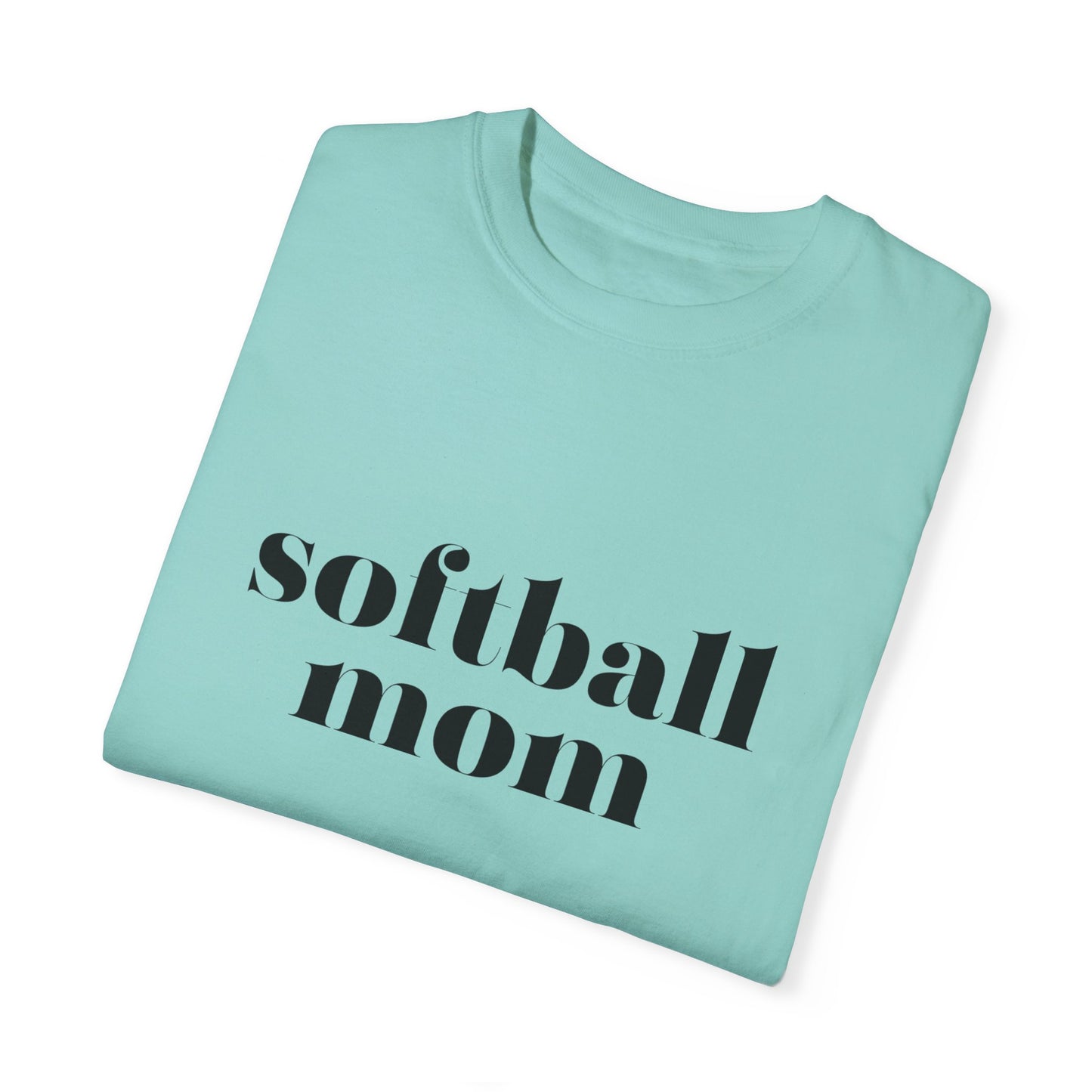 Softball Mom Unisex Garment-Dyed T-shirt