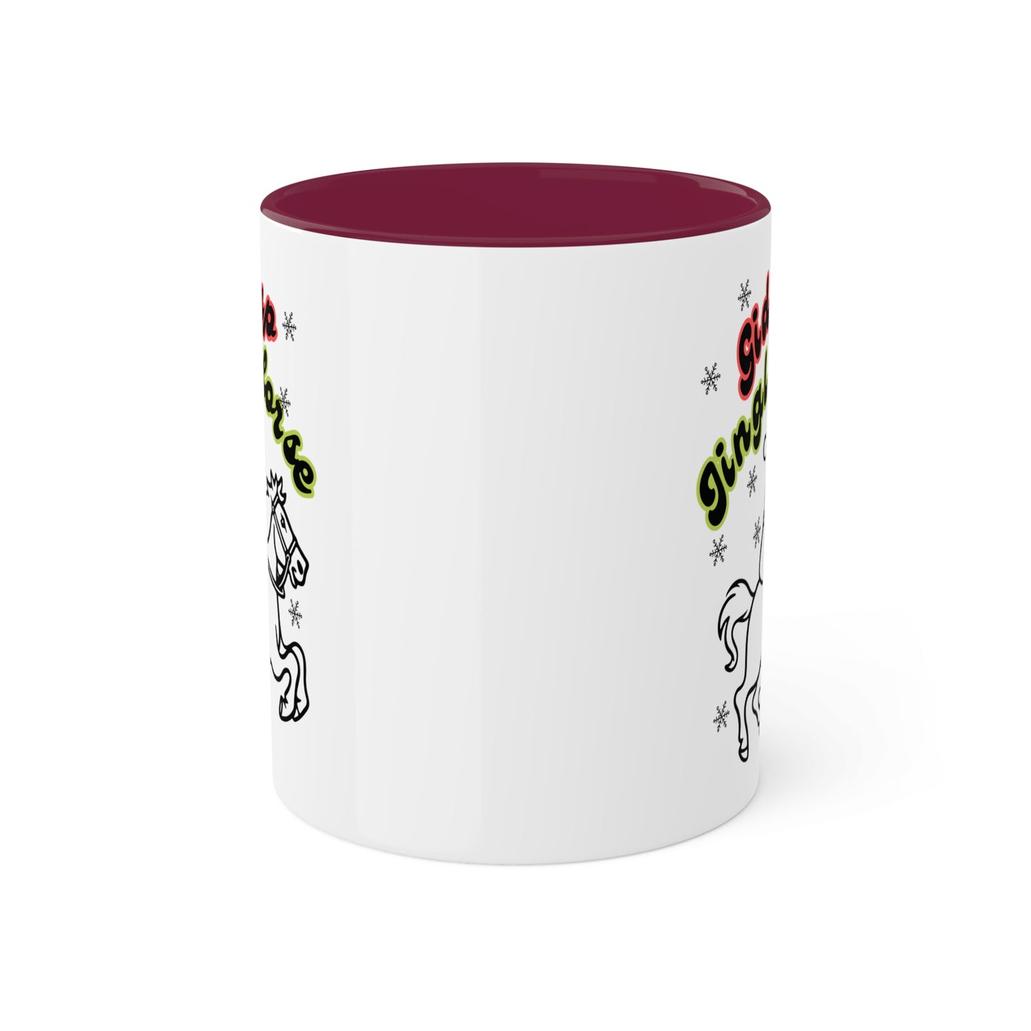 Giddyup Jingle Horse Colorful Mug 11oz