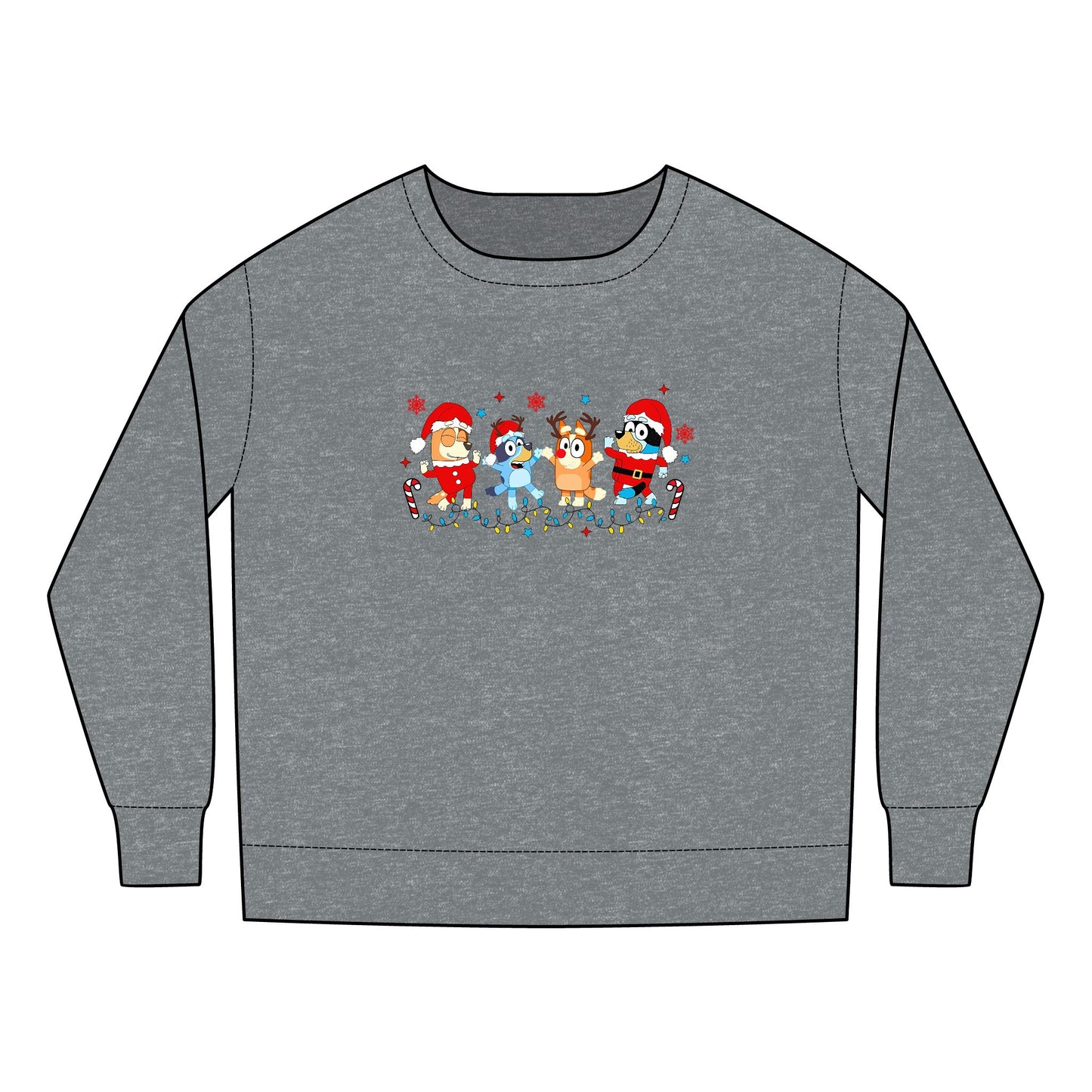Heeler Family Christmas Dancing Toddler Sweatshirt