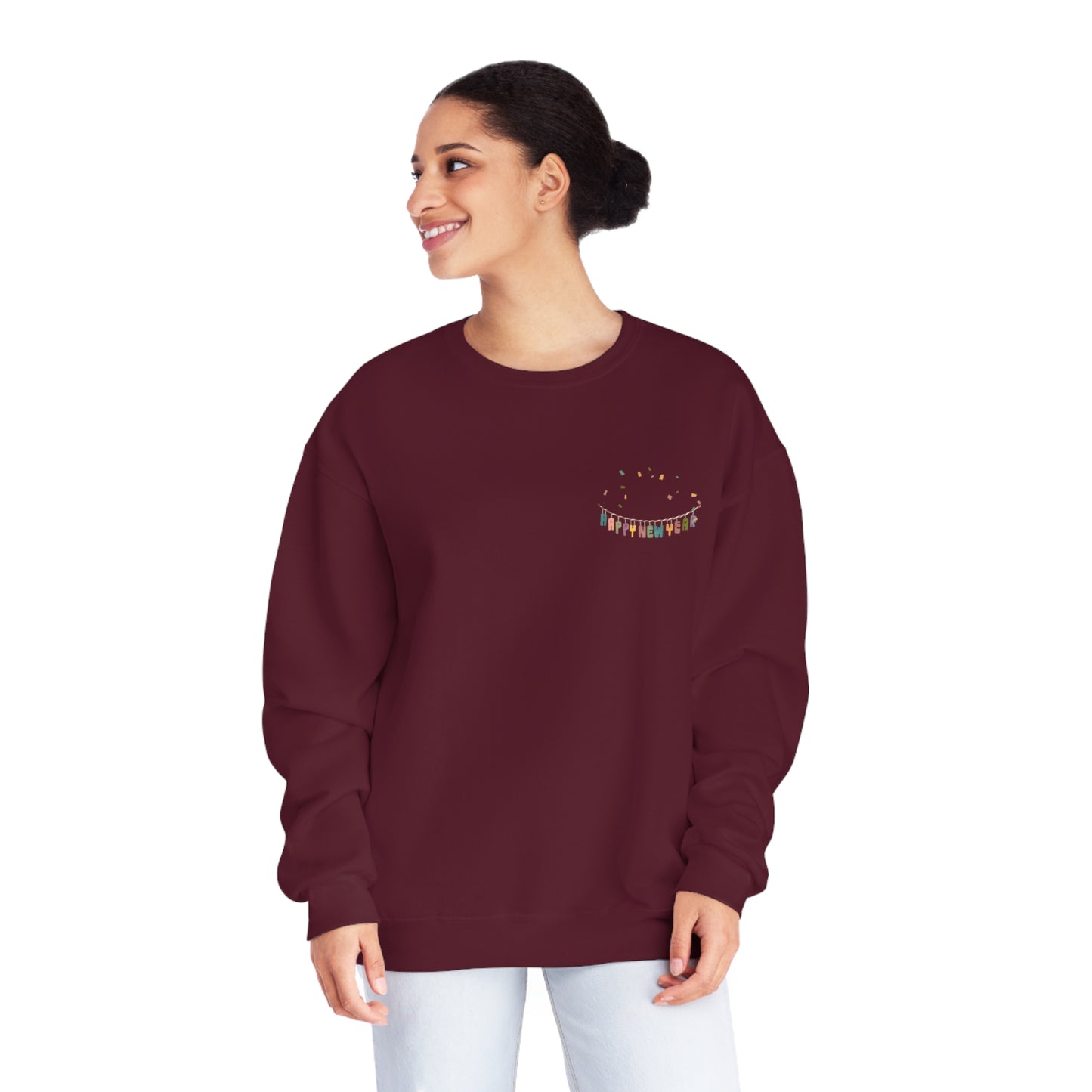Happy New Year Banner Unisex NuBlend® Crewneck Sweatshirt