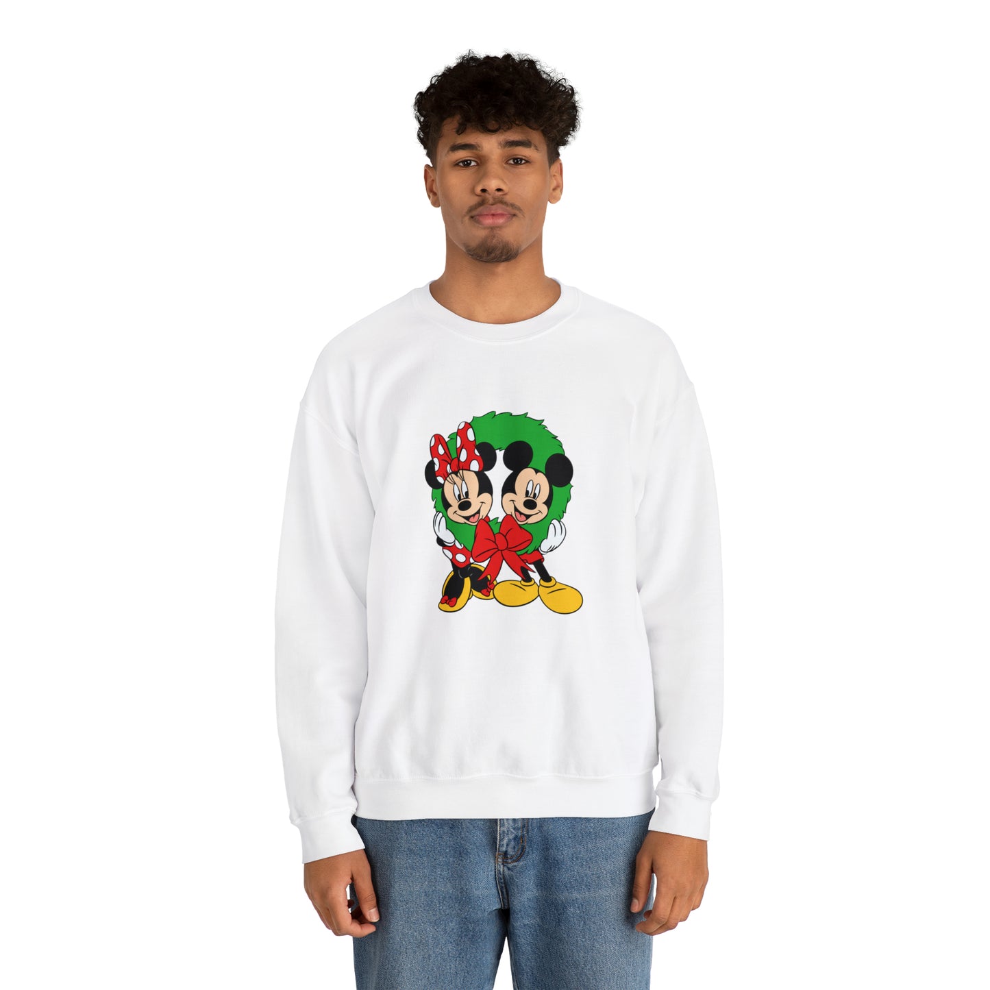Mickey and Minnie Adult Unisex Heavy Blend™ Crewneck Sweatshirt