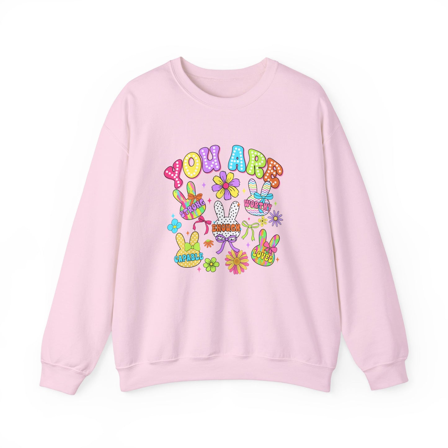 You Are Amazing Crewneck Sweatshirt - Colorful Unisex Heavy Blend™