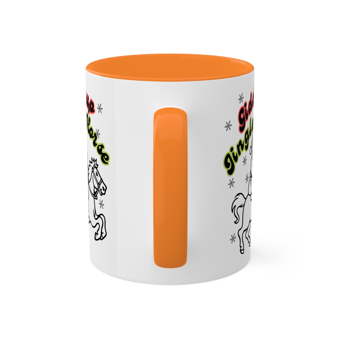 Giddyup Jingle Horse Colorful Mug 11oz