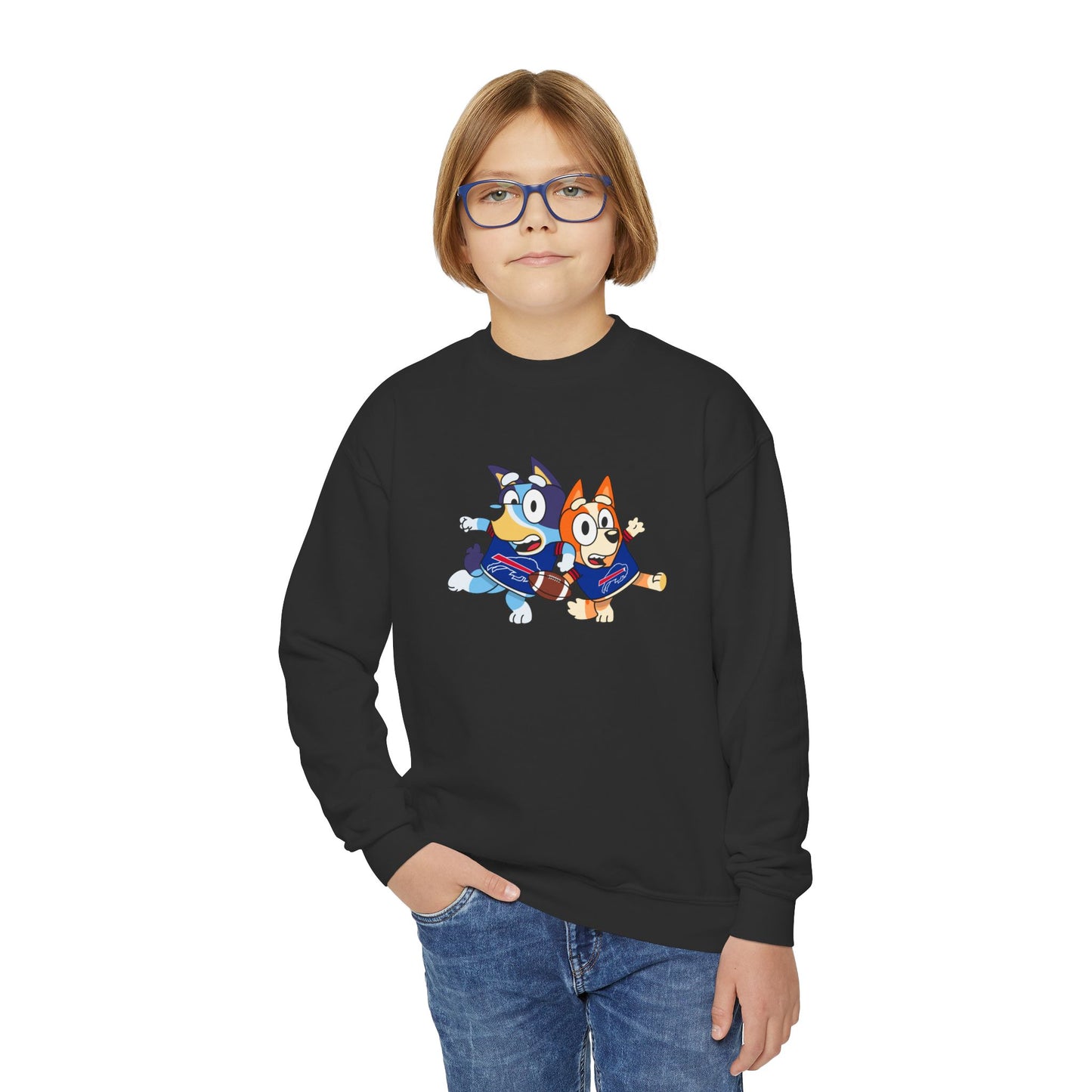 Bluey Buffalo Youth Crewneck Sweatshirt