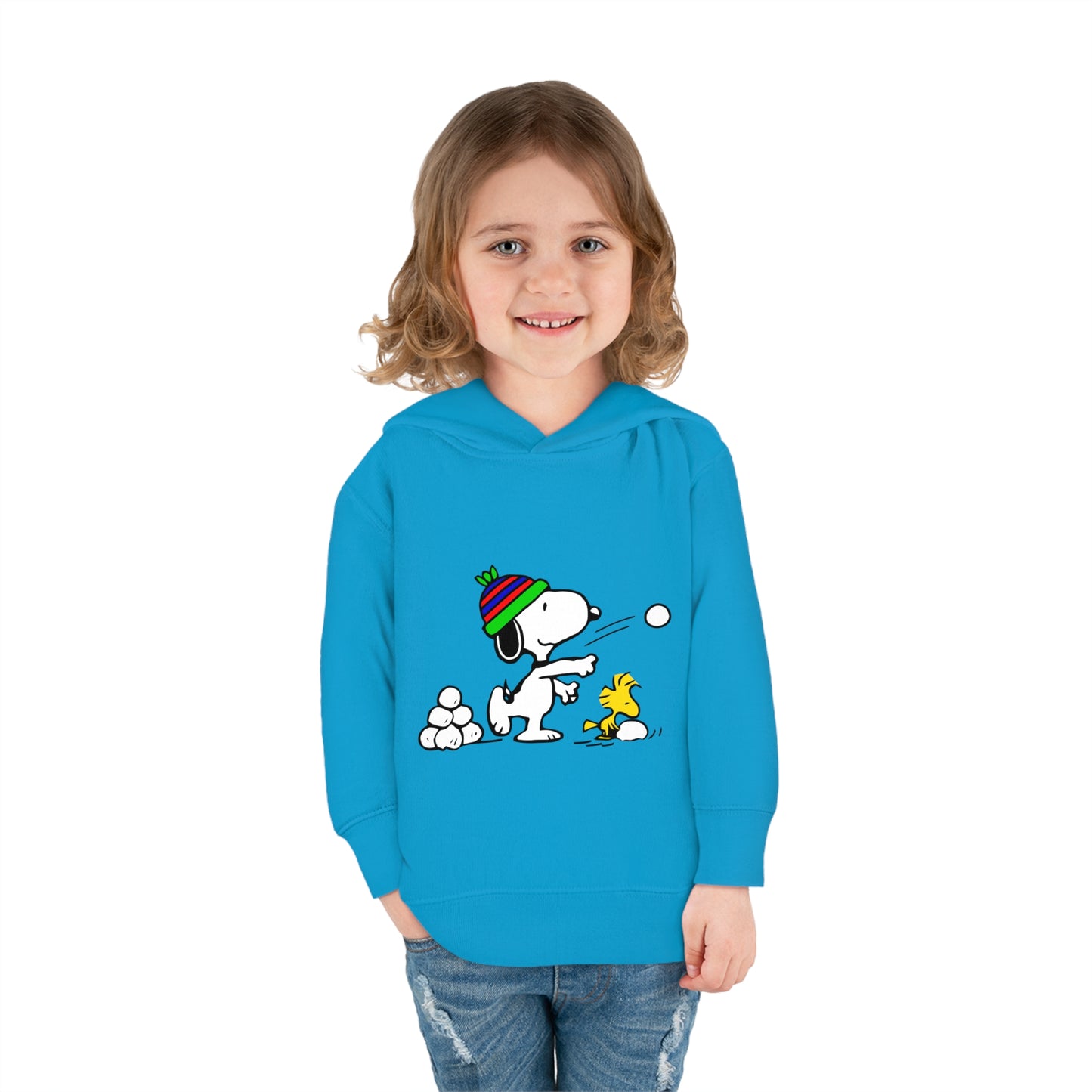 Snoopy Snowballs Toddler Pullover Fleece Hoodie