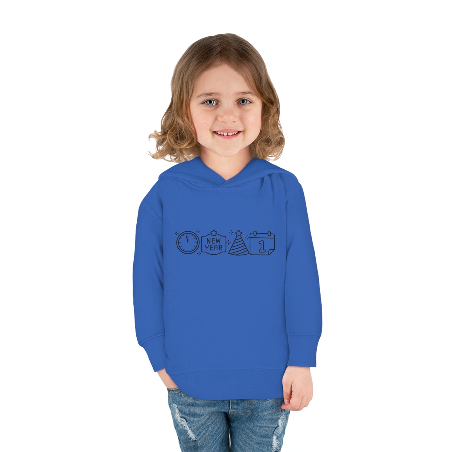 Simple New Years Symbols Toddler Pullover Fleece Hoodie