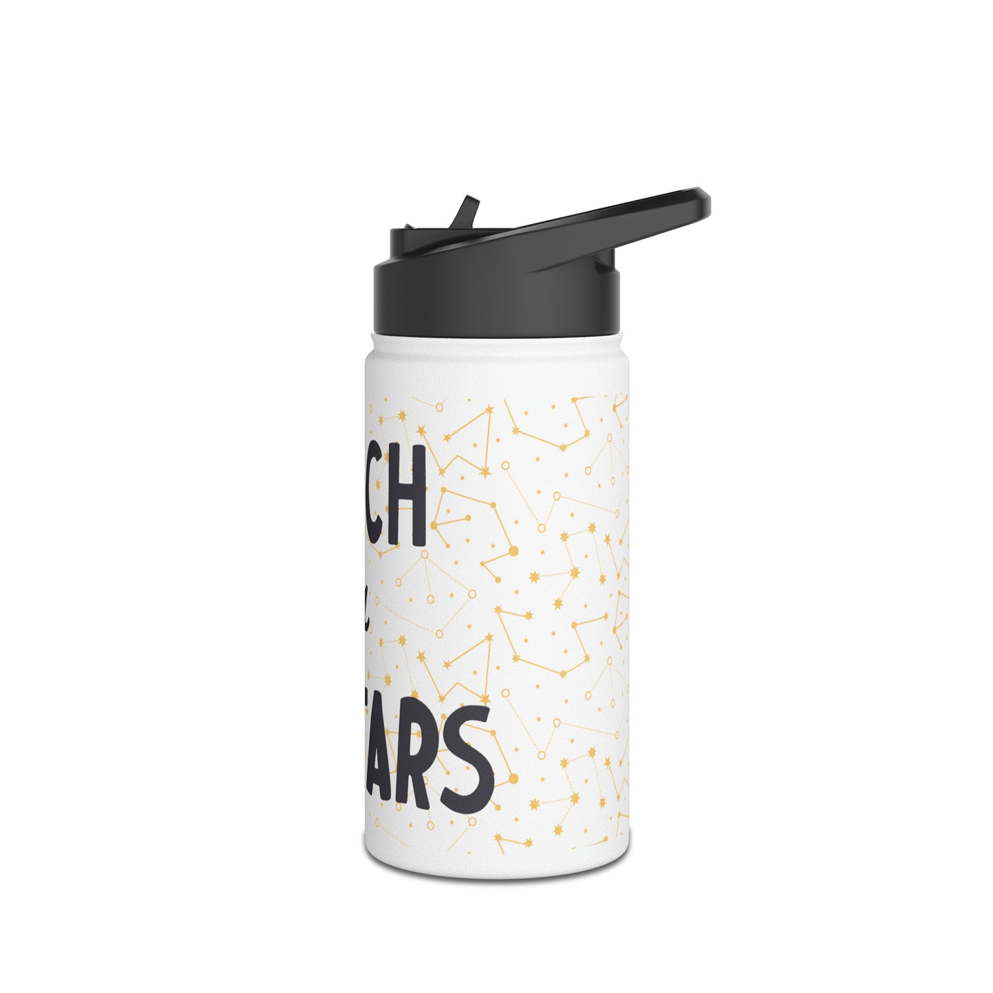 Reach for the Stars Stainless Steel Water Bottle, Standard Lid