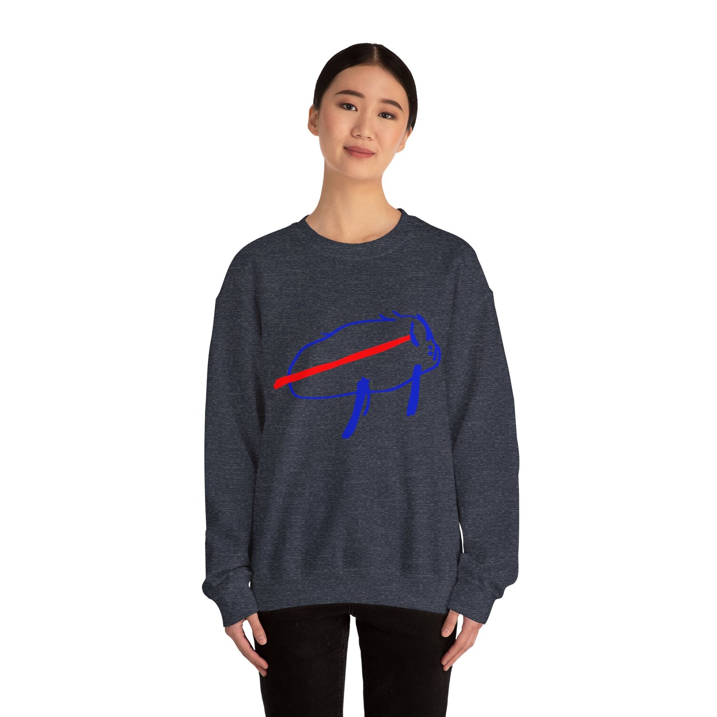 Josh Allen Drawing Unisex Heavy Blend™ Crewneck Sweatshirt