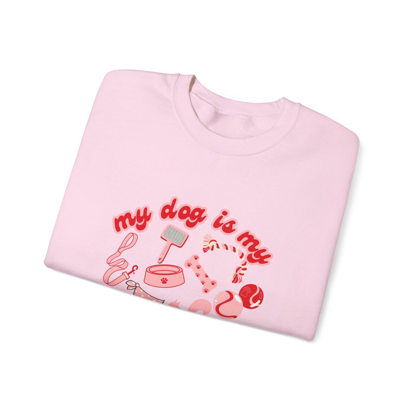 My Dog Is My Valentine Unisex Heavy Blend™ Crewneck Sweatshirt