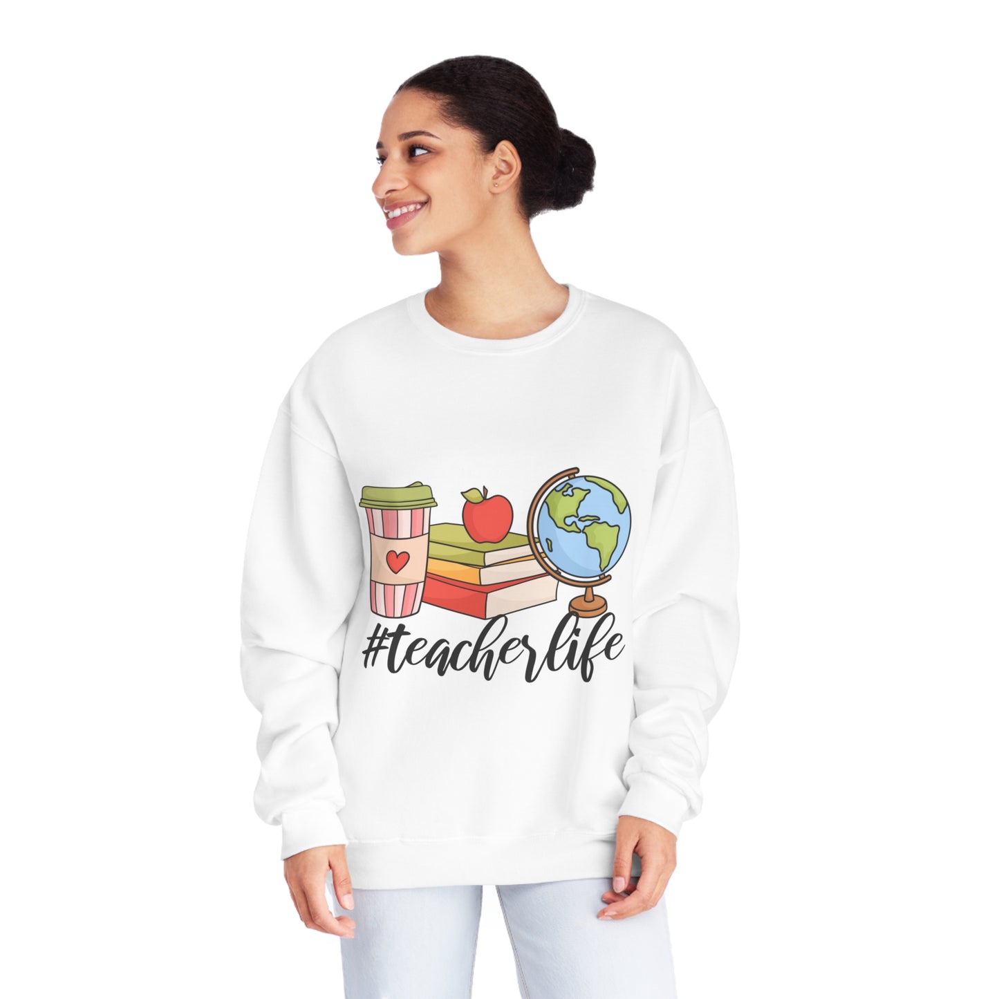 Teacher Life Unisex NuBlend® Crewneck Sweatshirt