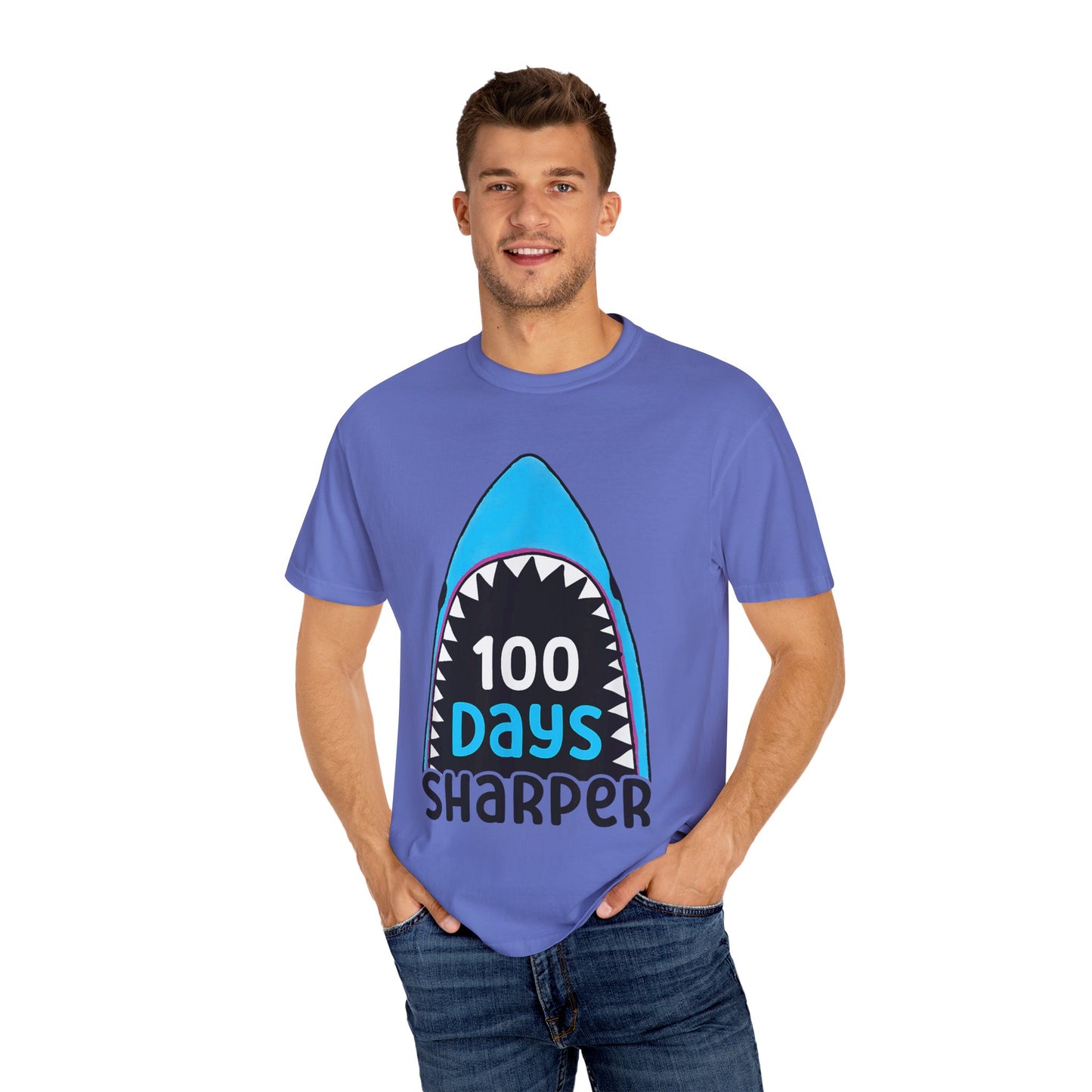 100 Days Sharper Unisex Garment-Dyed T-shirt