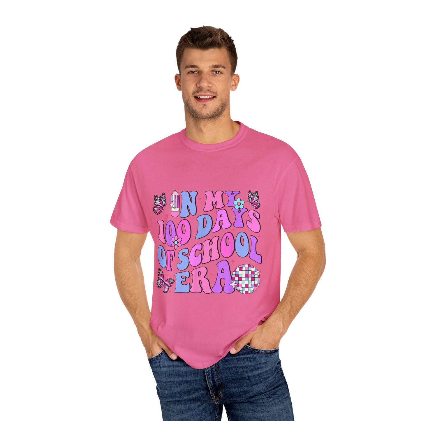 In My 100 Days of School Era 2 Unisex Garment-Dyed T-shirt