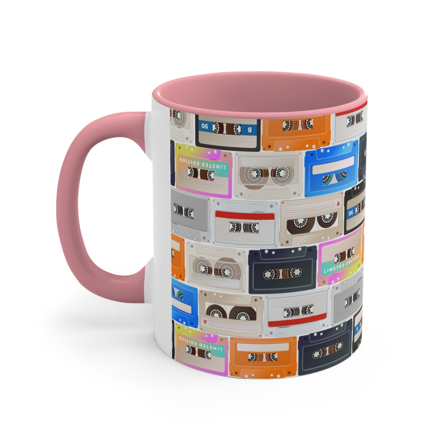 Cassette Design 1 Accent Coffee Mug, 11oz