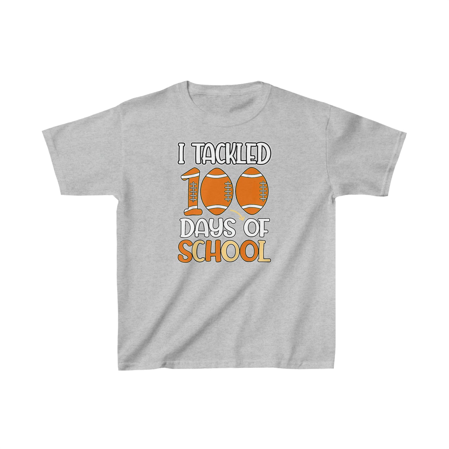 I Tackled 100 Days of School 1 Kids Heavy Cotton™ Tee