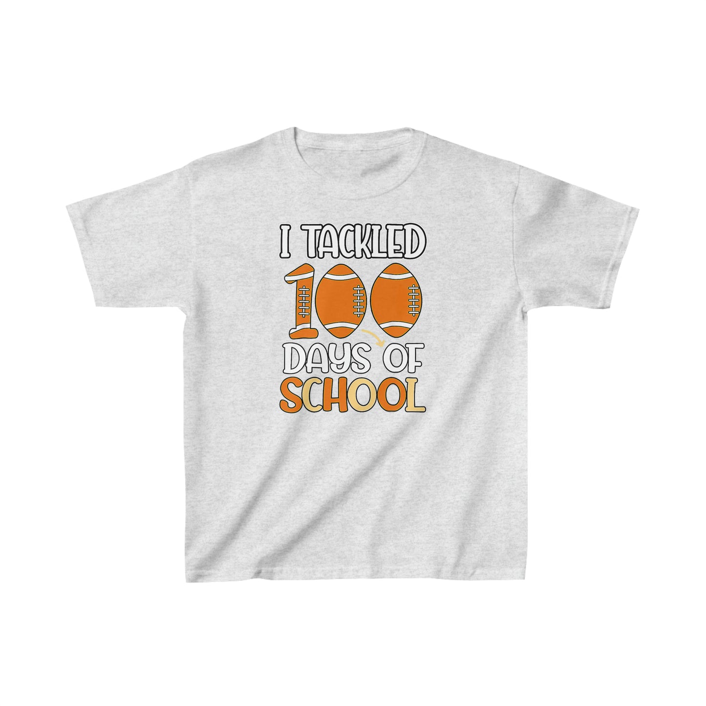 I Tackled 100 Days of School 1 Kids Heavy Cotton™ Tee