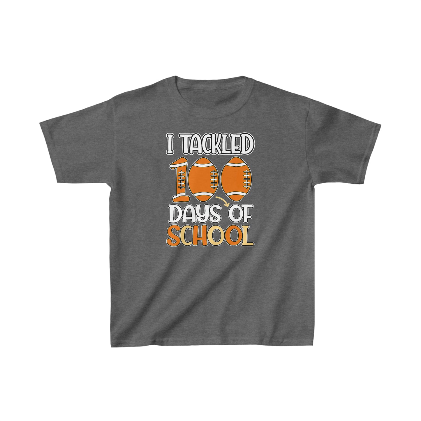 I Tackled 100 Days of School 1 Kids Heavy Cotton™ Tee