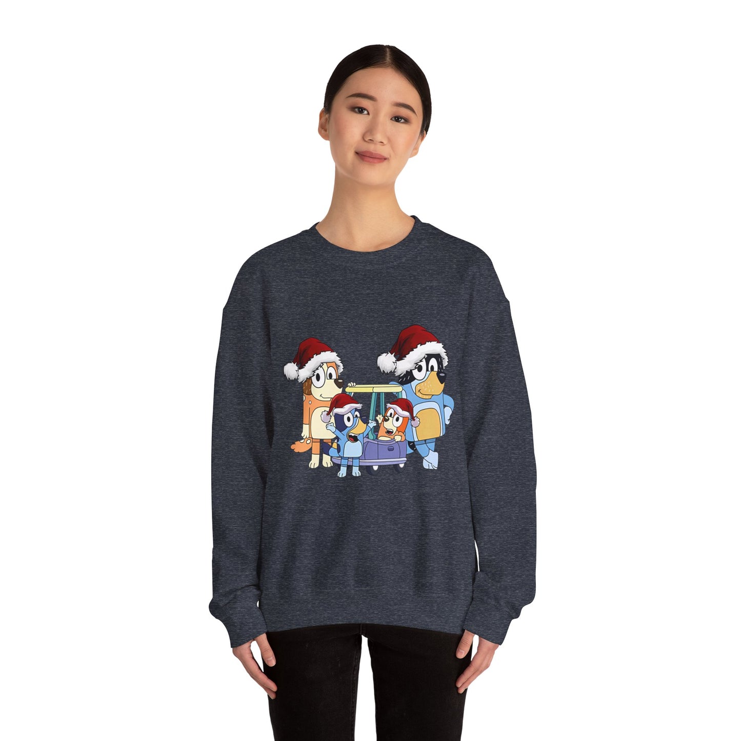 Heeler Family Christmas Unisex Heavy Blend™ Crewneck Sweatshirt