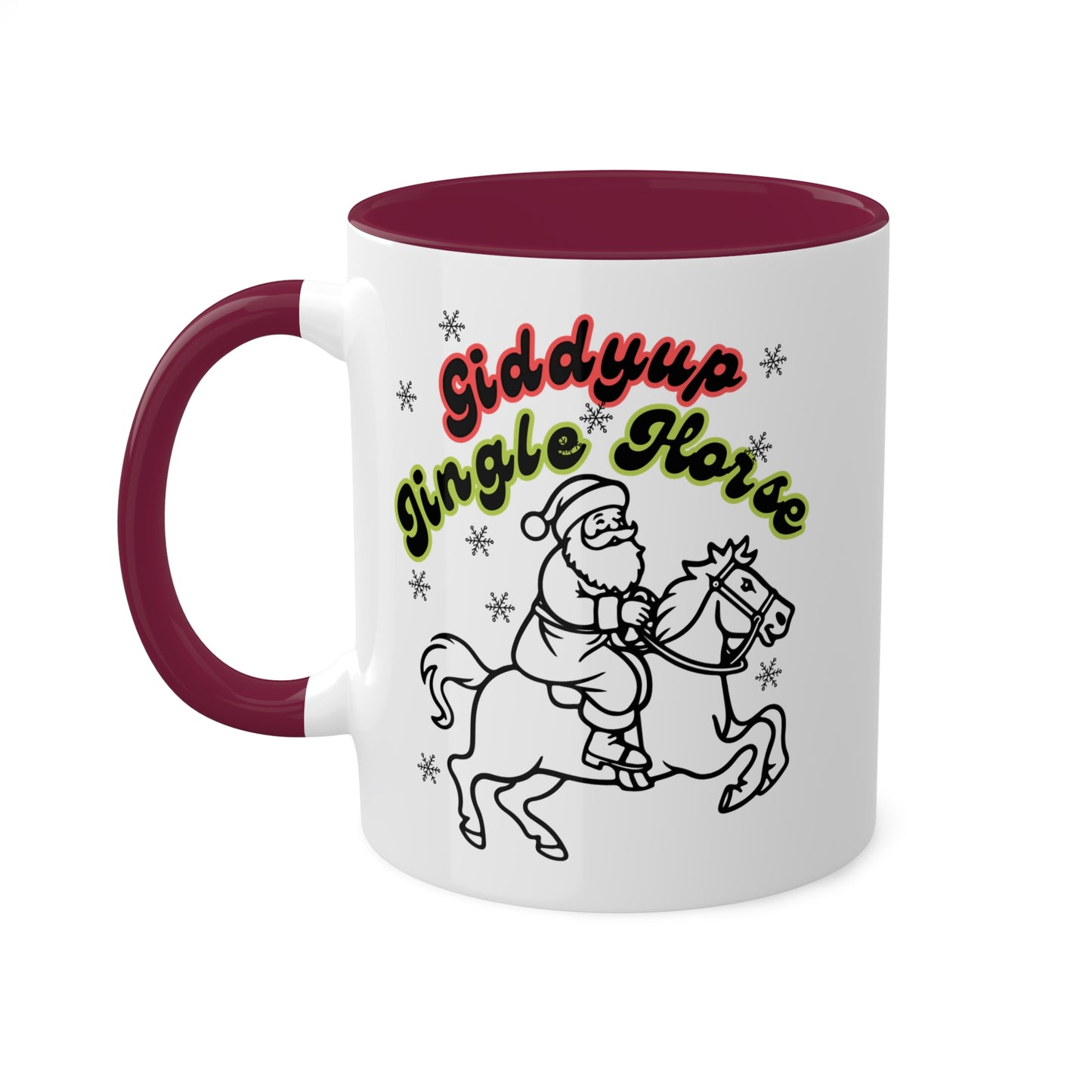 Giddyup Jingle Horse Colorful Mug 11oz