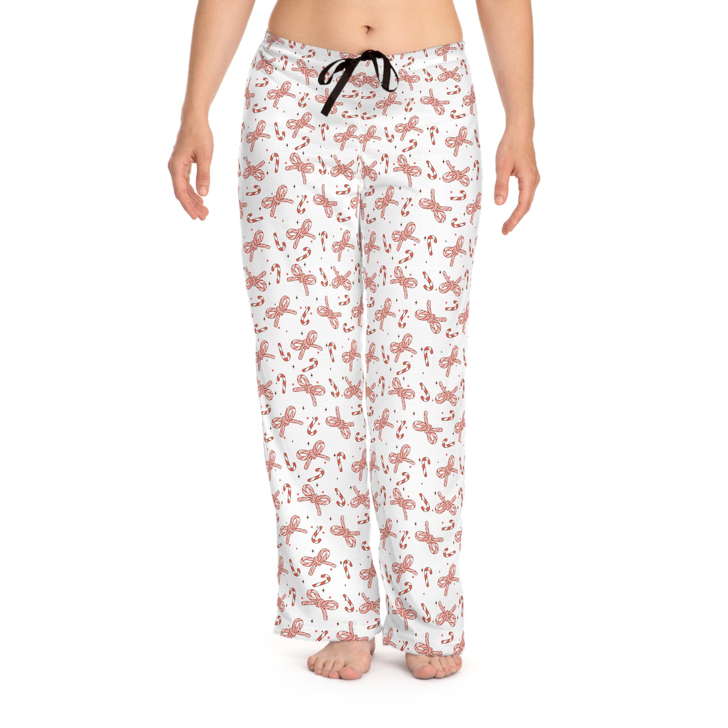 Candy Cane Ribbons Women's Pajama Pants