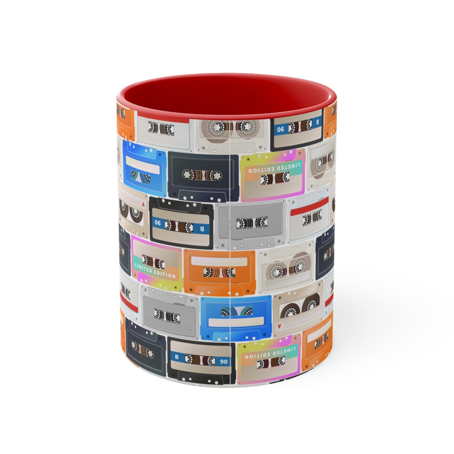 Cassette Design 1 Accent Coffee Mug, 11oz
