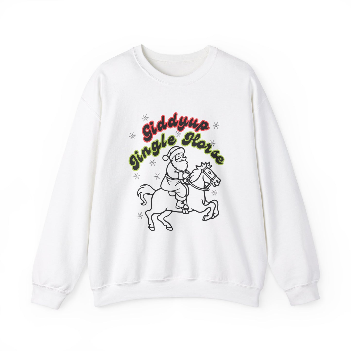 Giddyup Jingle Horse Unisex Heavy Blend™ Crewneck Sweatshirt
