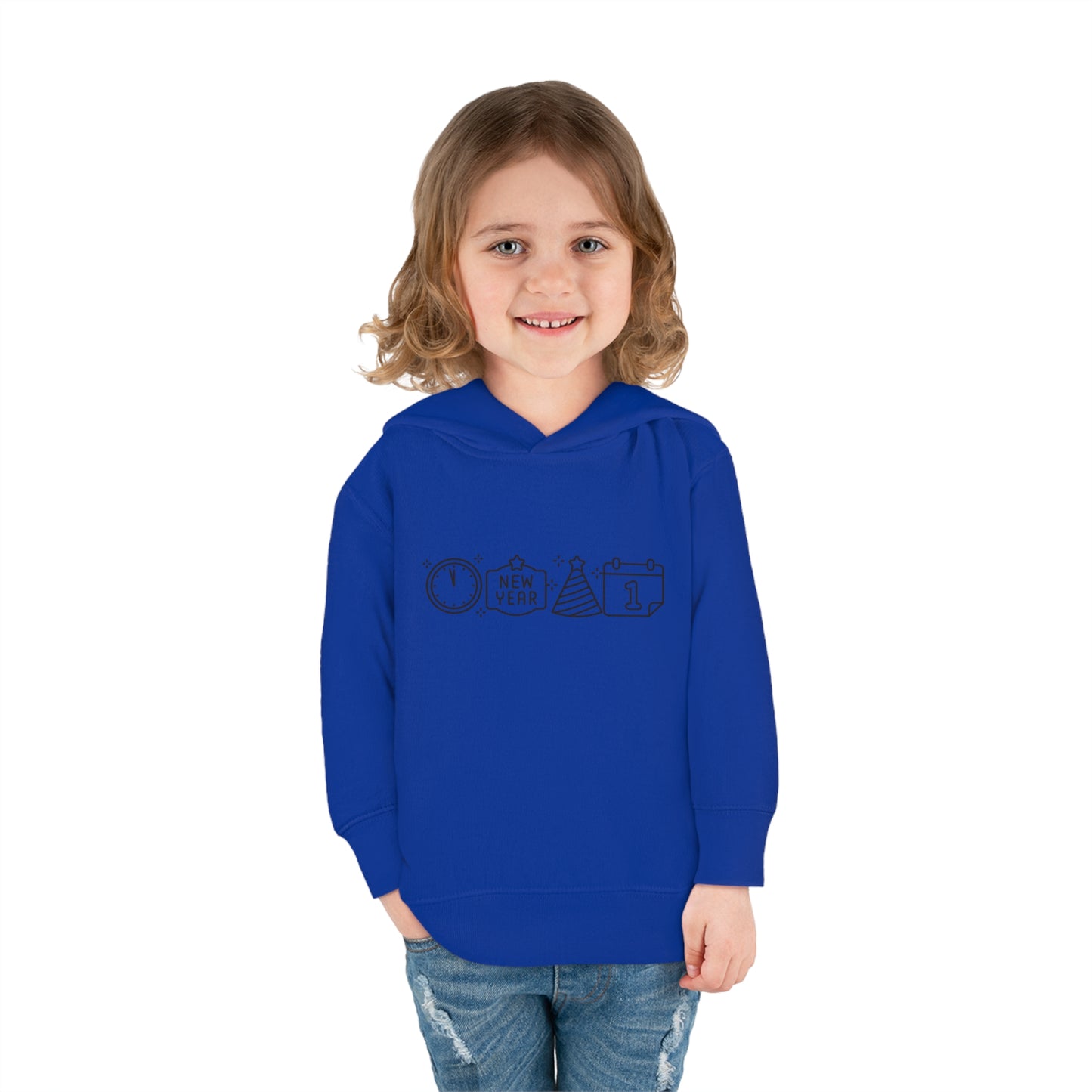 Simple New Years Symbols Toddler Pullover Fleece Hoodie